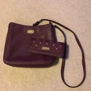 Michael Kors Crossbody Purse and Matching Wallet